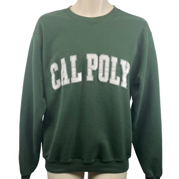 Champion Tops - Cal Poly San Luis Obispo Champion Eco Sweatshirt pullover stitched letter Medium